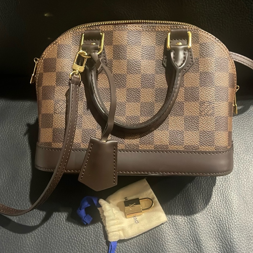 Authentic Louis Vuitton Alma BB Damier Ebene